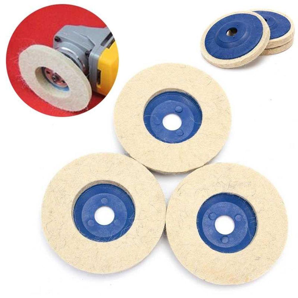

4inch Glass Ceramics Waxing Pad Car Polishing Pads Wool Wheel Angle Grinder Felt Disc