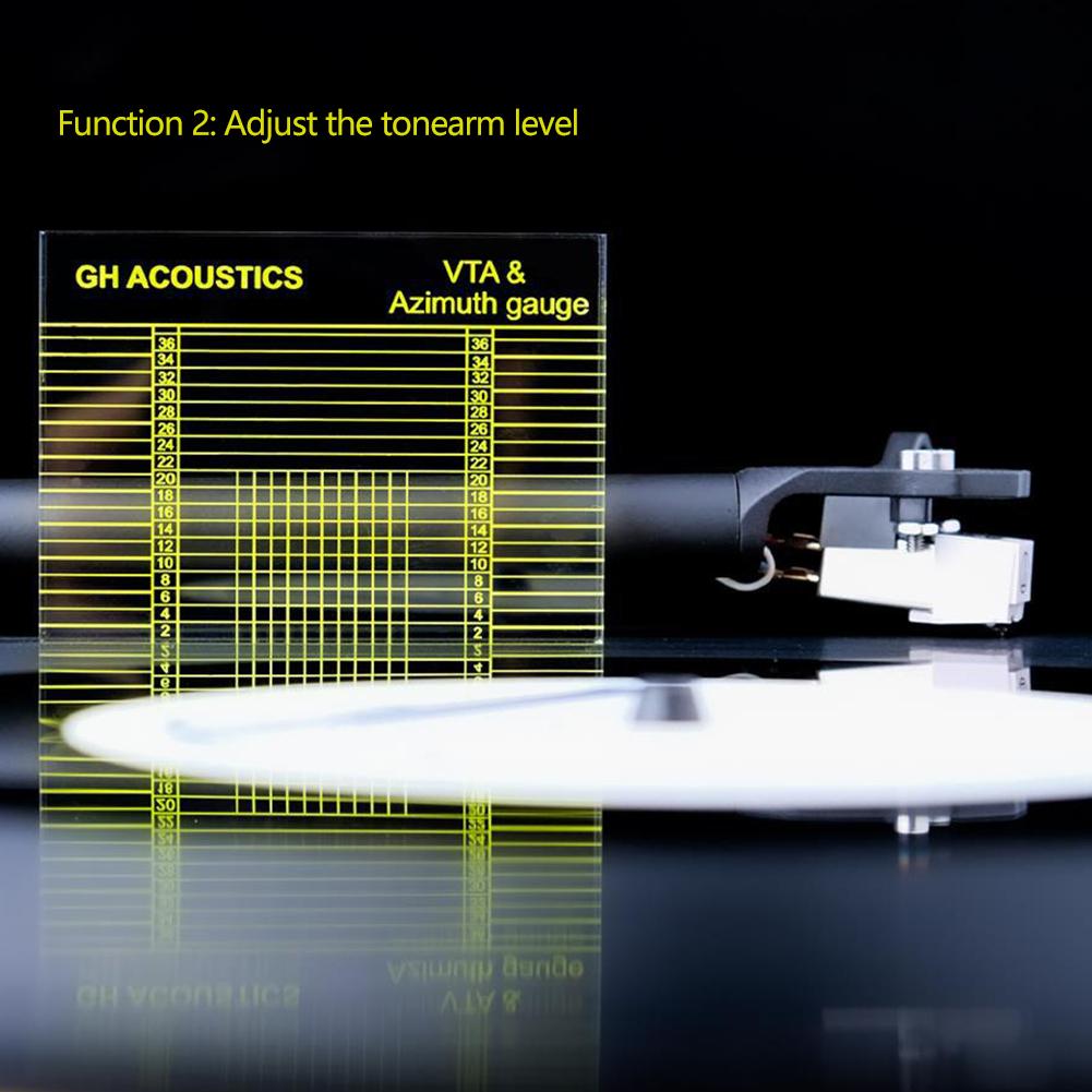 Cartuș Pick-up Braț de Ton VTA Echilibru Măsurare Azimut Orizontal Ajustare Riglă Instrument Pentru Pick-up Vinil LP Fonograf