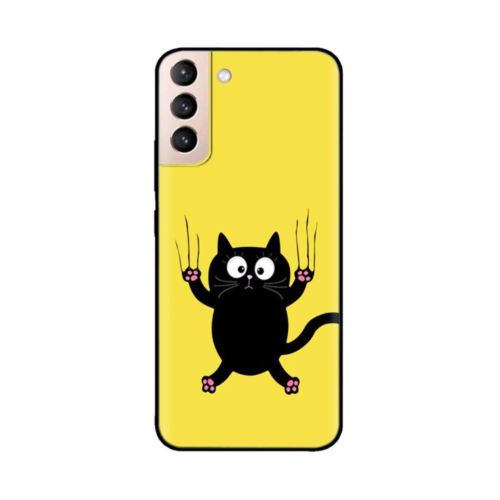 For Samsung Galaxy S21 Plus Case Soft Black Silicone Cover Protective Shell For Samsung Galaxy S21 Plus Ultra S21+ FE 5G Case
