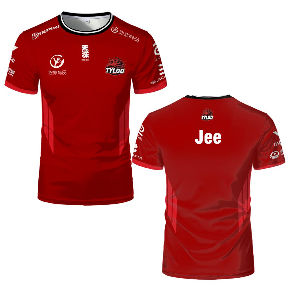 2025 CS2 Pro League TYLOO Team Uniforms CSGO Esports Club Jerseys Men's And Women's Summer Breathable Quick-drying T-shirts