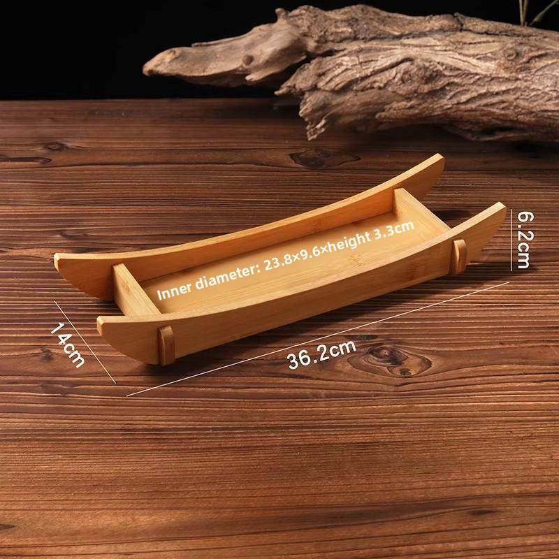 Kreatives Geschirr Kommerzieller Hot Pot Frisch geschnittene Rindfleischplatte Spezielle Grill-Hot-Pot-Restaurant-Platte aus Bambus und Holz