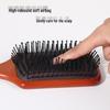 Solid Wood Anti-Static Hairdressing Cushion Comb - Massage & Styling Tool