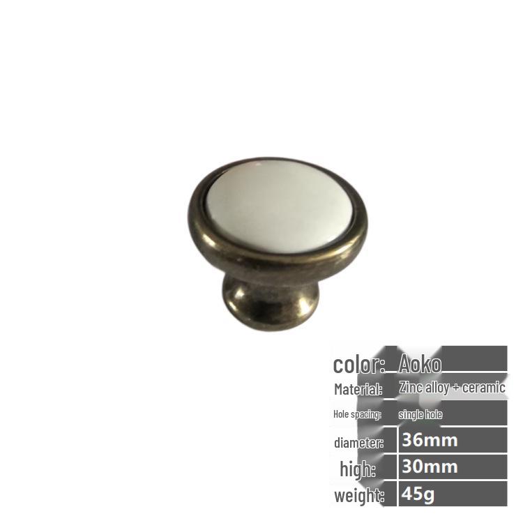 Moderner minimalistischer goldener Aluminiumlegierungs-Keramikgriff für Schranktüren und Kleiderschränke