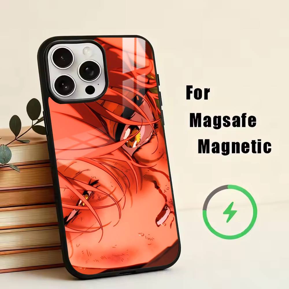 A-Anime Girl  Phone Case For iPhone17,16,15,14,13,12,11 Plus,Pro Magnetic For Magsafe Wireless Charging