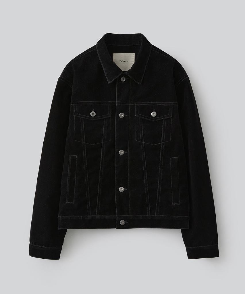 FABREGAT Bleak Velvet Trucker Jacket (Black)