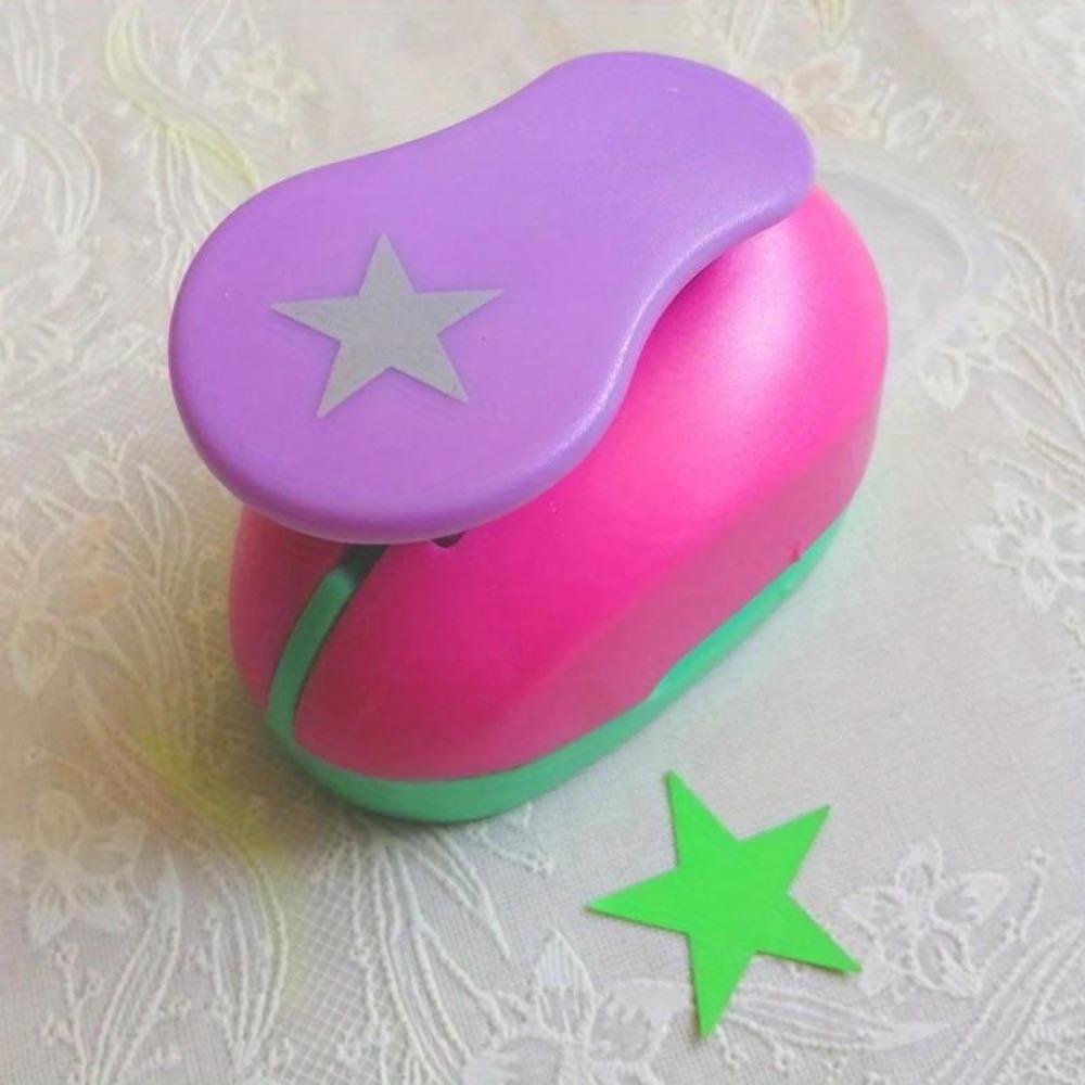 1PC zufällige Shell Farbe Stern Form Handwerk Locher Papierschneider Scrapbooking Schule Puncher Prägewerkzeug