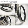 PTFE shaft oil seal OD:30*32*34*ID:42/45/47/48/50/52/55*7/8/10mm Air compressor accessory spiral rod O-ring