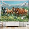 Running Horse Printing Tapestry Animal Wall Hanging Living Room Bedroom Wall Decoration Bohemian Hippie Aesthetic Decoration
