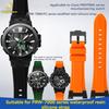 Pro horolezecké hodinky řady Casio PROTREK 5480 PRW-7000 modifikovaný pryskyřičný silikonový řemínek PRW-7000FC Zářezová gumová hodinková řetízková