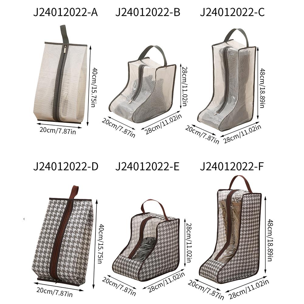 Transparent Shoe Boot Storage Bag Dust-proof Tall Short Boots Bags Portable Waterproof Shoe Protector Organizer for Travel Daily