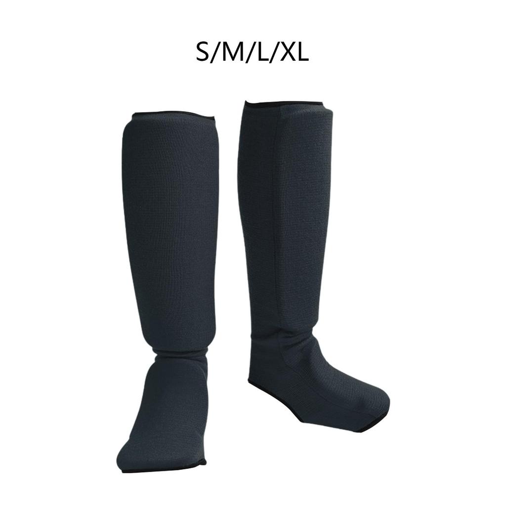 Muay Thai Shin Guards Leg Guards Training Equipment Practical Shin Guards, Shin Instep Pads for Grappling, Boxing, Sparring,
