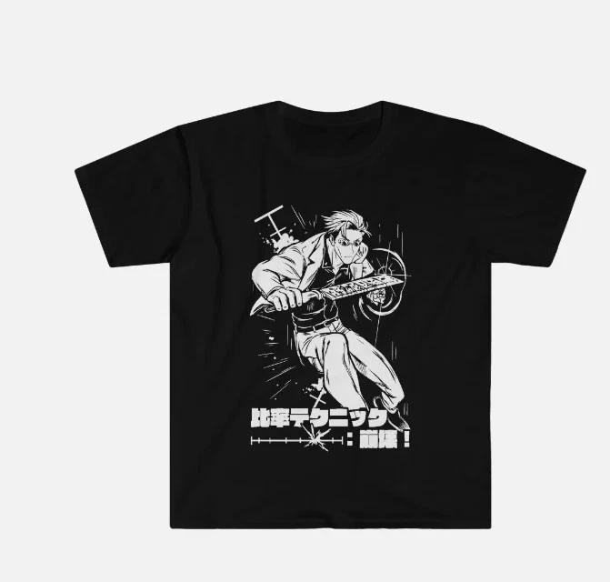Anime Jujutsu Kaisen Gojo Satoru Black T Shirt 1 S