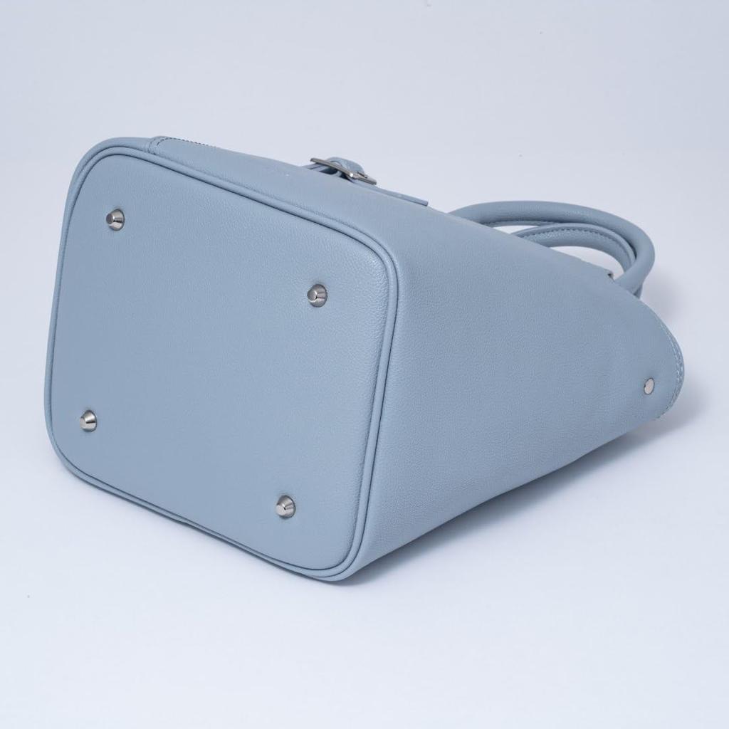 Patrick Cox Wrap Belt Mini Tote Bag, 2-Way Design, PXLHEEH1, Sax