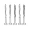 304 Stainless Steel Half Thread Bolt Wood Hex Lag Screws Self Tapping Wood Coach Screw