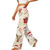 Women's Casual Straight Leg Pants with Elastic Waistband and Pockets for Everyday Wear