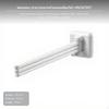 3Bar Rotating Towel Rack, Wall Mounted, NoDrill Organizer for Kitchen & Bathroom