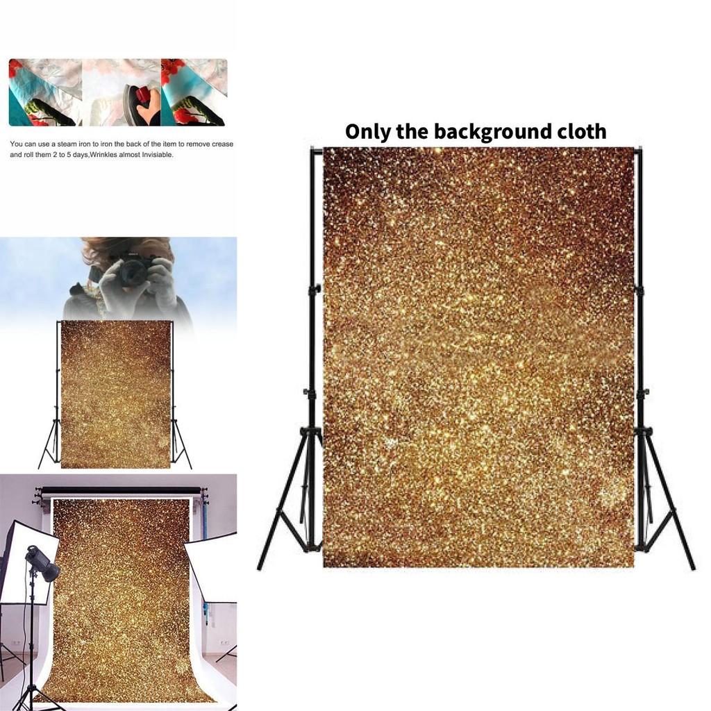 Golden Glitter Holiday Photography Backdrop For Party And Event Use