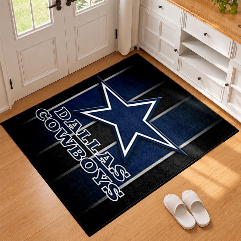 Dallas Cowboys Carpet Door Mat for Living Room or Bedroom Protective Mat Under Chair Office Decoration Christmas Gift Birthday Present