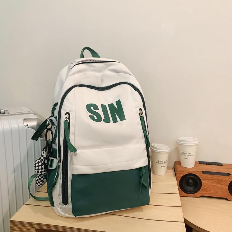 Schoolbag Japanese simple and fashionable backpack 1011 summer new middle school schoolbag college student college style alphabet backpack