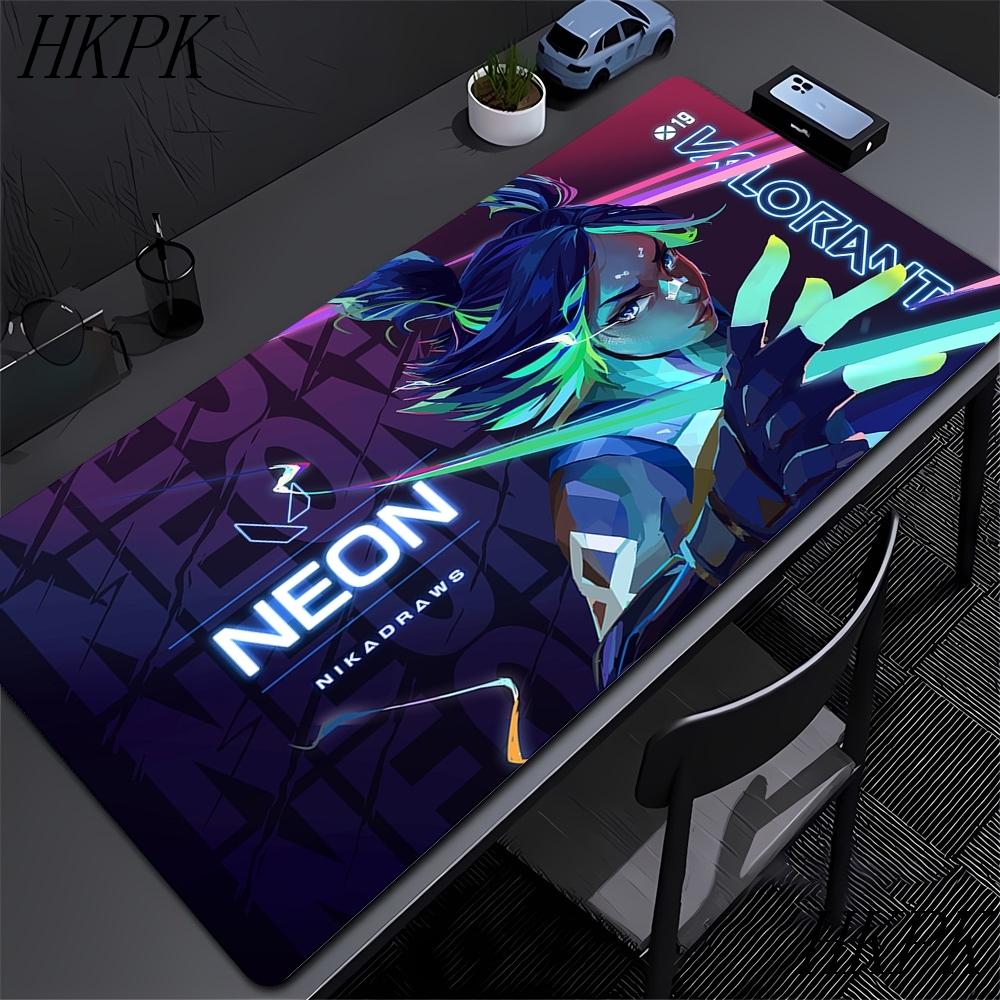 Valorant Muispad Gaming 90x40 Computer HD Custom Nieuwe Muispad Met Vergrendelde Rand Muismat Natuurlijk Rubber Antislip Zacht Tafelmat