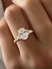 925 Silver Elliptical Horse Eye Fashionable Exquisite Ring For Women Engagement Wedding Luxury High Quality Fine Jewely