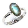 Natural Labradorite Gemstone Handmade 925 Sterling Silver Gift Ring S.9.5 H2v65