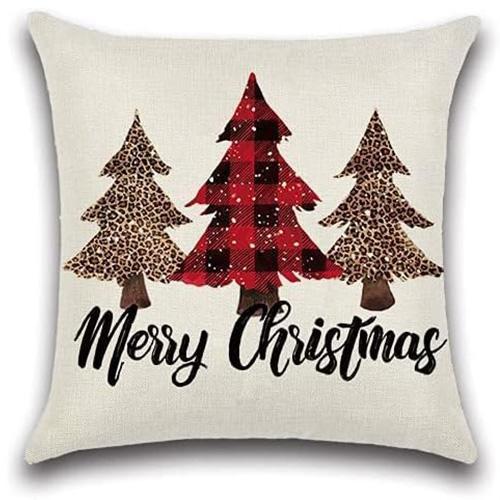 Christmas Pillow Covers: Festive Designs - Truck, Snowman, Santa, and Trees for Holiday Decor sofas, bedroom pillow covers