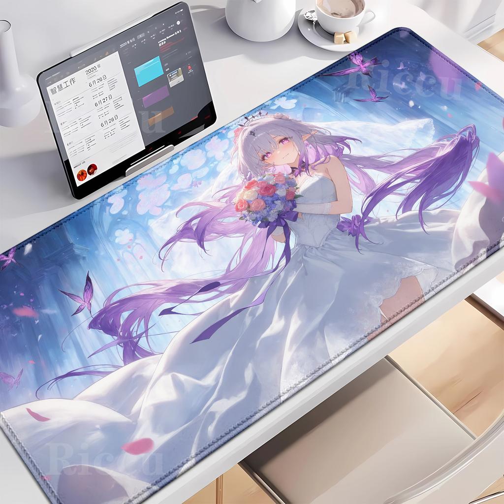 Honkai Star Rail Castorice Anime Large Gaming Mousepad Gamer Printing Mouse Pad Kawaii girl Keyboard Rubber Table Carpet DeskMat