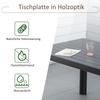 Garden Table Plastic 190 X 84.5 X 72 Cm Weatherproof, Wood Look, Wood Texture