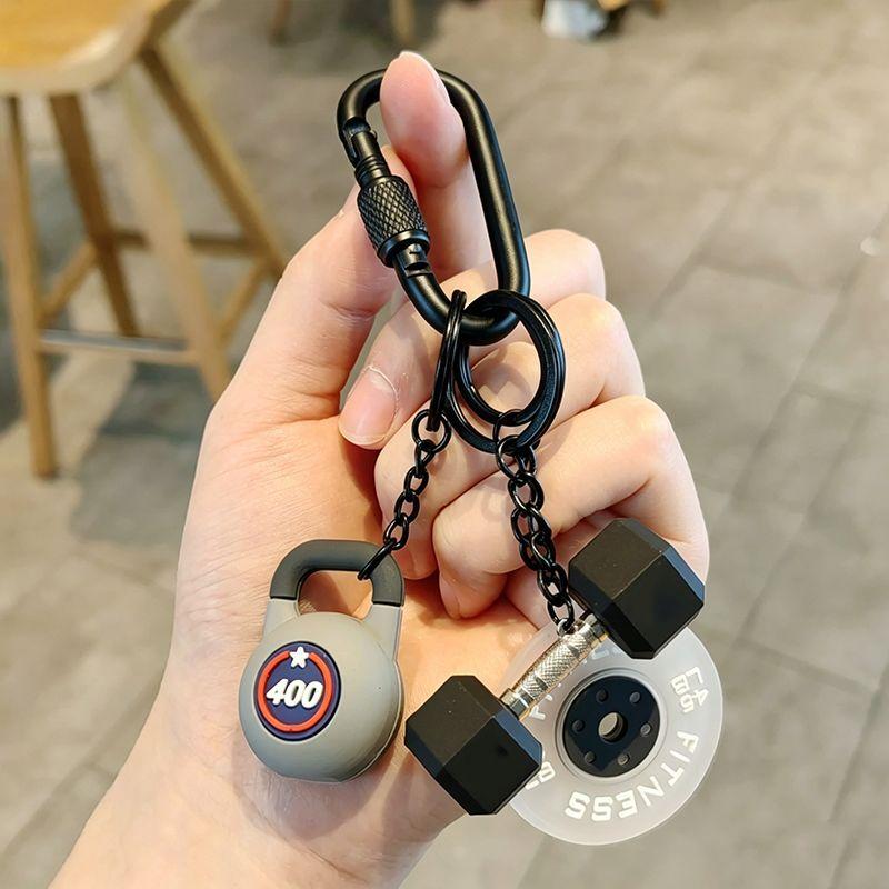 Yogodlns Kettlebell Key chain Fitness Keychain Gym Lover Weightlifting Keyring Silicone Gym Gifts Workout Gifts Bag Charm Backpack Charm
