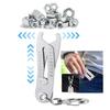 Portable Precise Thread Size Checker Keychain Precise Bolt Size Finders Keychain Thread Size Bolt Size Finders Keychain