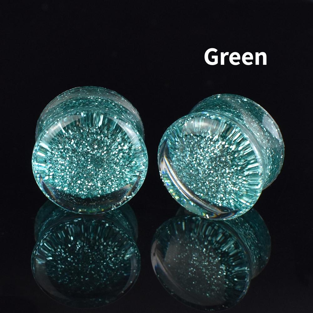 6-50 mm, reine Farbe, glänzende Ohrstöpsel und Tunnel, Ohrdehner, Expander, Ohrpiercing-Schmuck