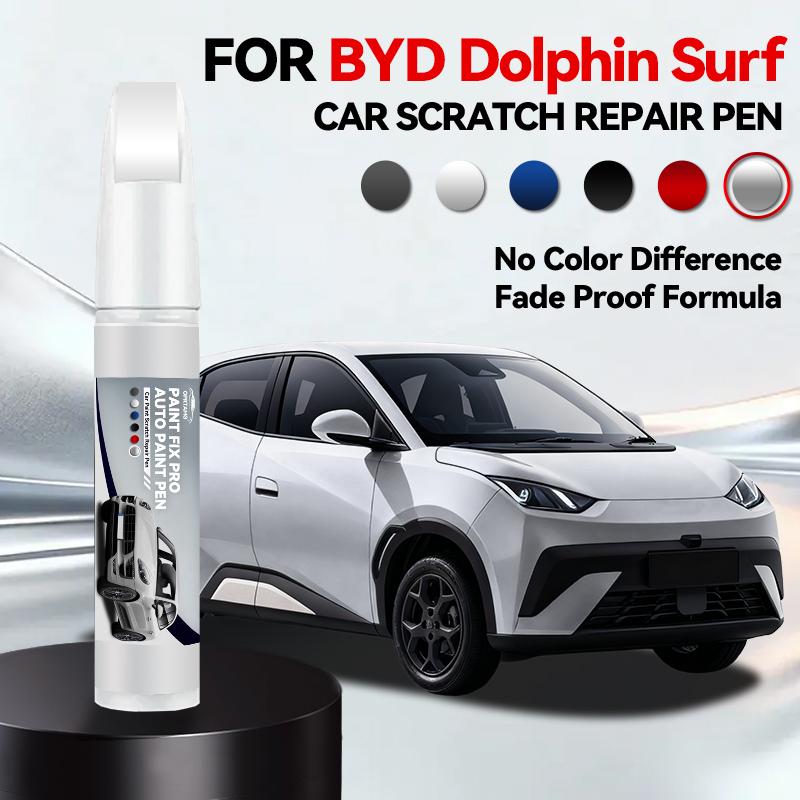 

For BYD Dolphin Surf Paint Repair Pen Touch Up Scratch Remover DIY Auto Accessories Black White срібний