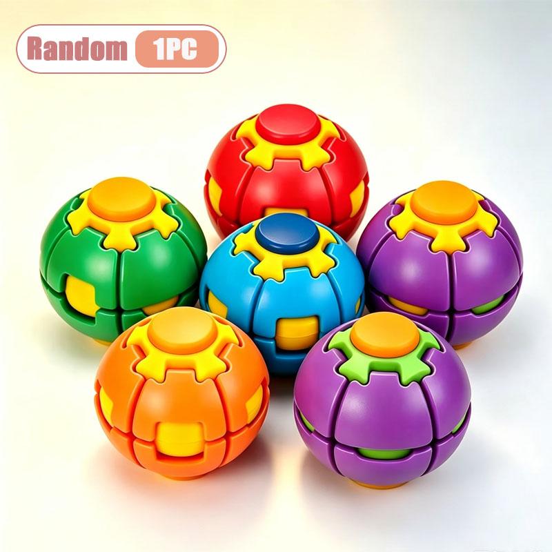 1-20 STUKS 3D Geprint Transformeerbaar Knijp en Draai Fidget Speelgoed Stressverlichtende Bal Gyroscoop Decompressie voor Volwassene Kantoor Thuis