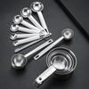 Stainless Steel Measuring Cups and Spoons Set for Baking and Cooking