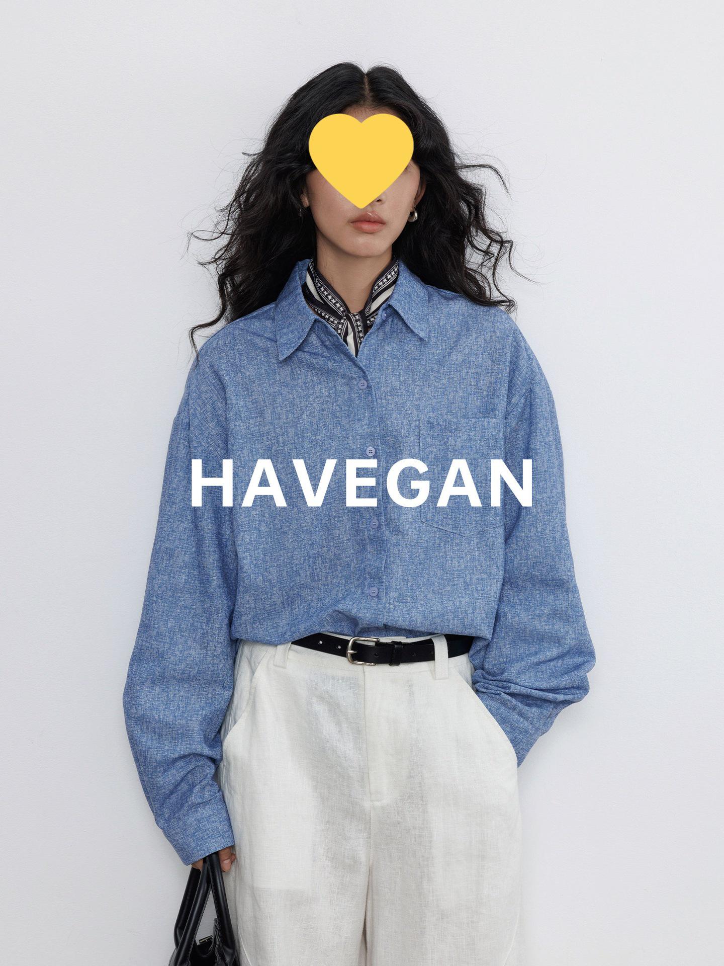 Yu Jian Autumn 2025 Women s Long-Sleeved Casual Loose Layered Shirt -  Old Money  Style Medium синий