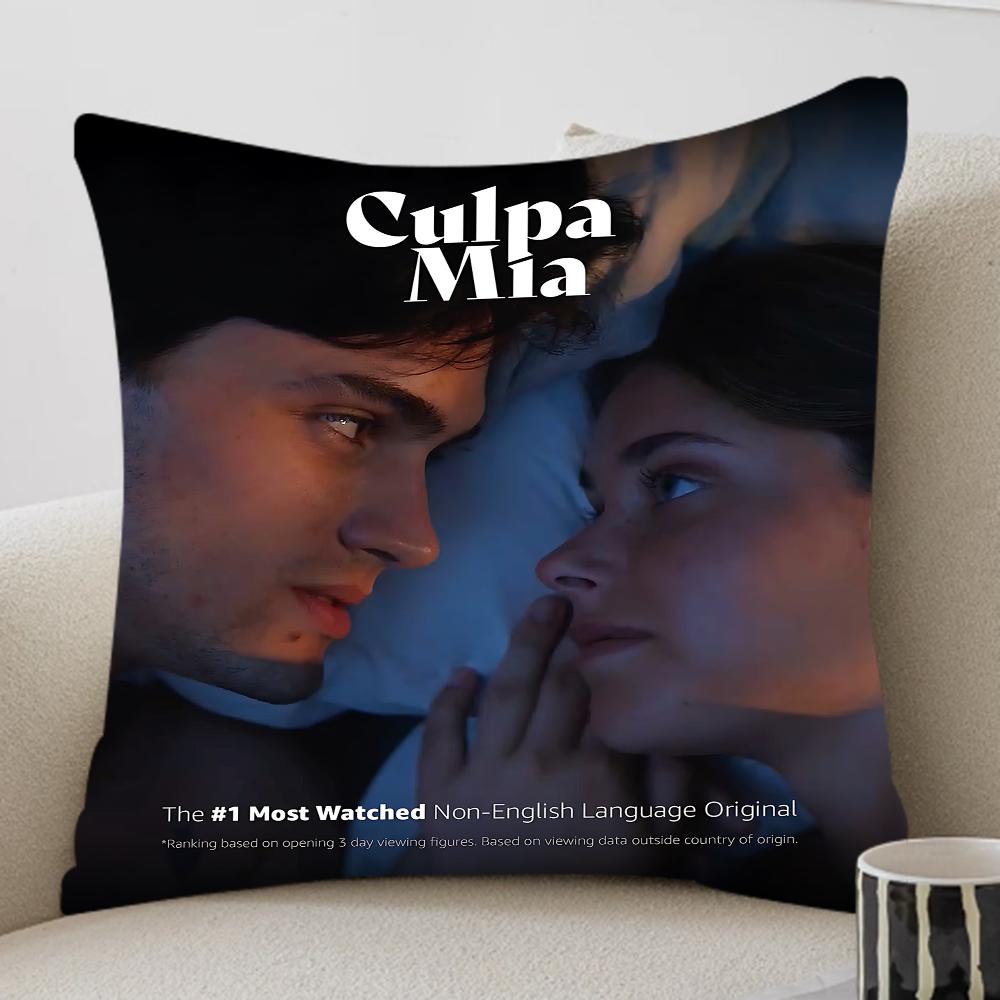My Fault Culpa Mia Movie Maple Design Cushion Cover Happy Autumn Harvest Decor Holiday Decorati Pillow Cover