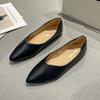 2024 New Arrival Spring Autumn Pointed Toe Comfortable Casual Retro Elegant Women's Shoes Shallow Mouth Breathable Flat Shoes