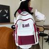 Backpack for College Students, Fashionable Color-blocking Backpack with Large Capacity