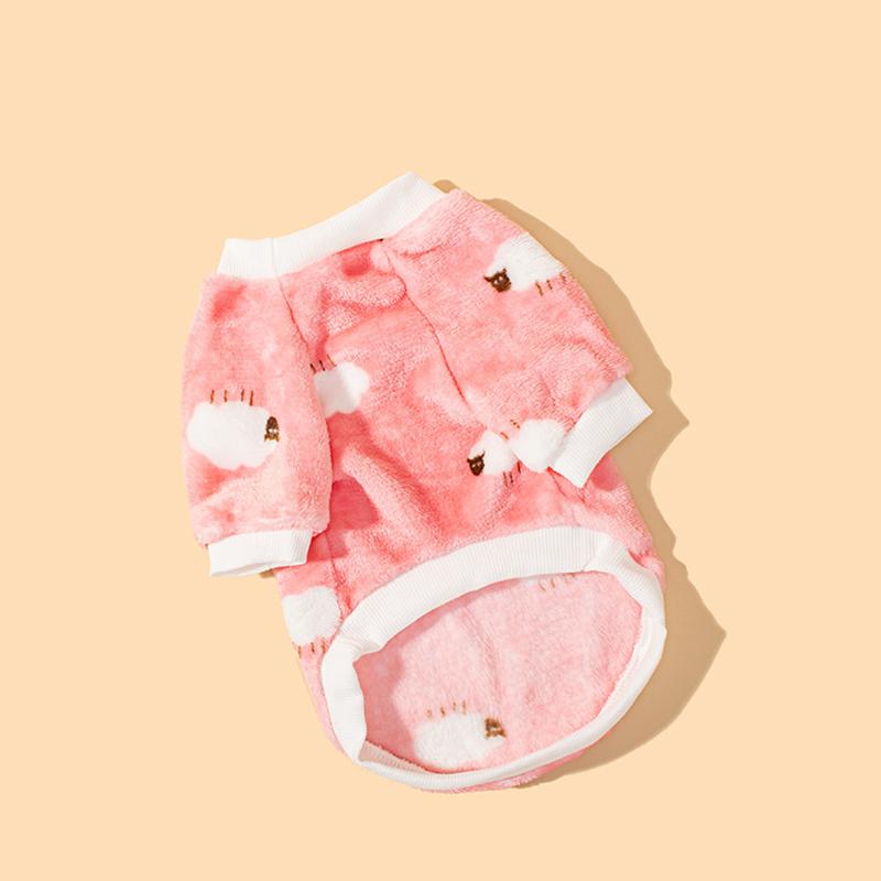 Pet clothing, dog cartoon polar fleece, small to medium-sized Bichon Frise puppy, comfortable fleece-lined.