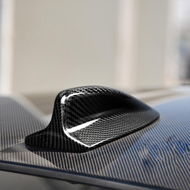 For BMW E90 E92 E93 3 Series 2005-2012 Real Carbon Fiber Antenna Shark Apply To BMW Finten Antenna Cover Car Interior