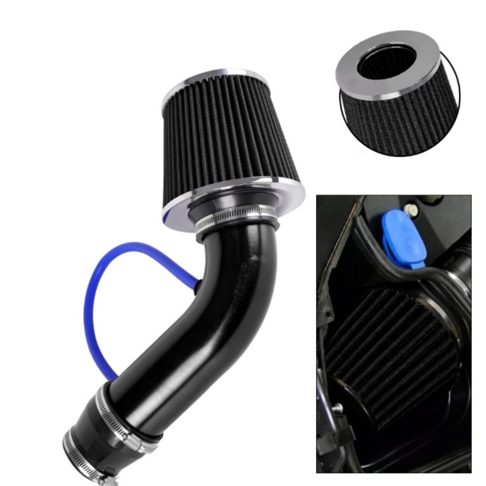For76mm/3-inch car cold air mushroom head intake pipe filter air aluminum set