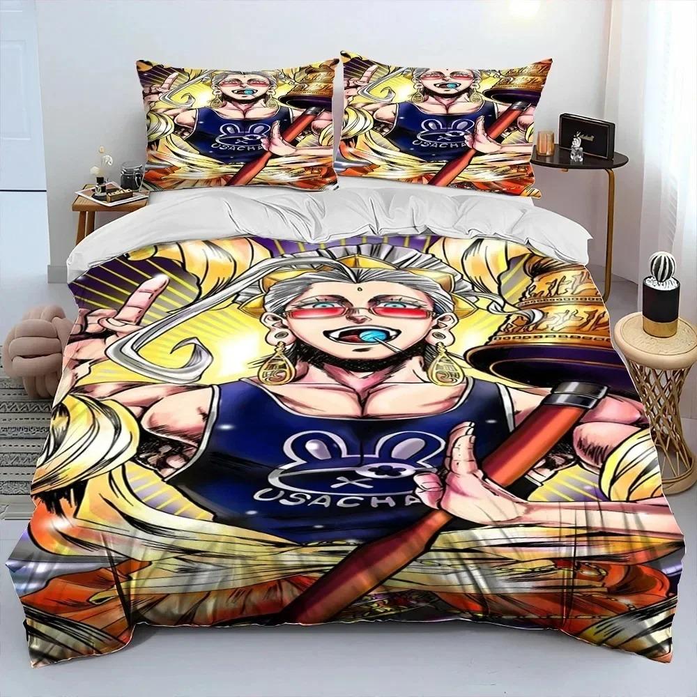 

3D Anime,Record of Ragnarok,Cartoon Comforter Bedding Set,Duvet Cover Bed Set Quilt Cover Pillowcase,king Queen Size Bedding Set EU Single 135x200cm