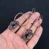 Amethyst Earrings Gemstone Jewelry, 999 Copper Wire Wrapped Earrings, Gift For Women Handmade Earrings