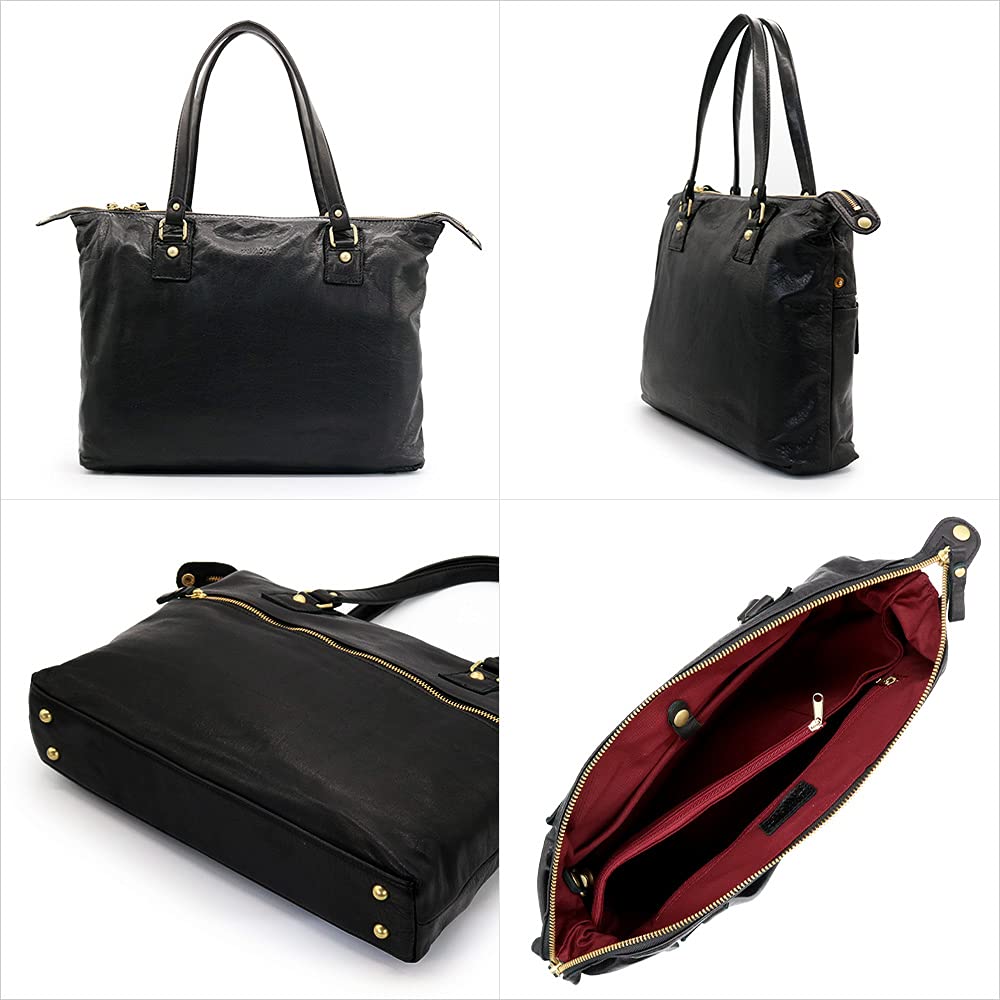 Amon Tote Genuine Himeji A4 Made in Cowhide Leather Work Made in Yui Ämont Bag, Leather, Unisex, Size, Japan, Handmade, Large, Bag, Unisex, Bag,