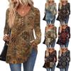 Women's Fashion Casual Long Sleeve Solid Color Shirt Women's V-Neck Tops