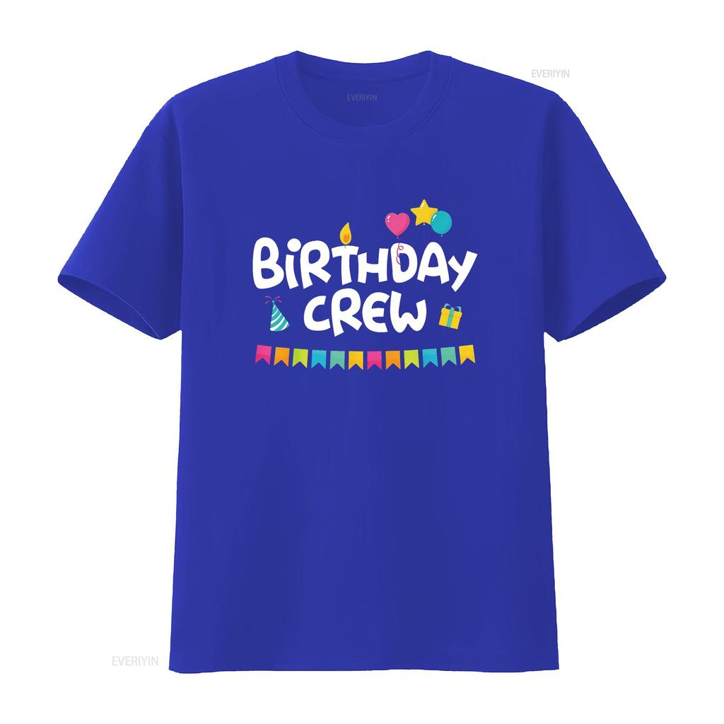 Birthday Squad Clothing Crew T Shirt Vintage Washed Casual Breathable Stylish Graphic Comfortable Designer Clothes Versatile