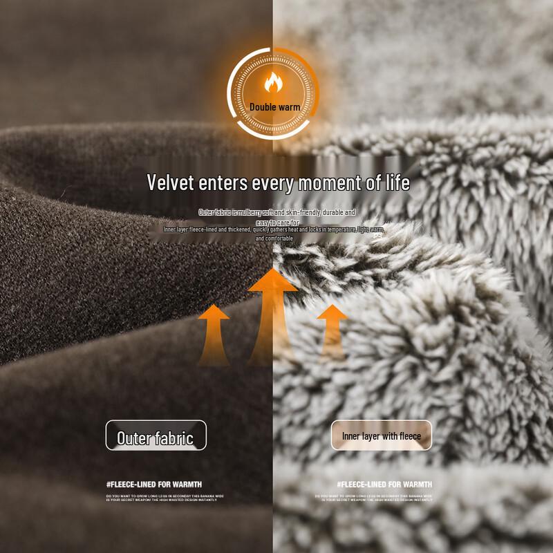 Women's Fleece Lined Wide-Leg Casual Pants