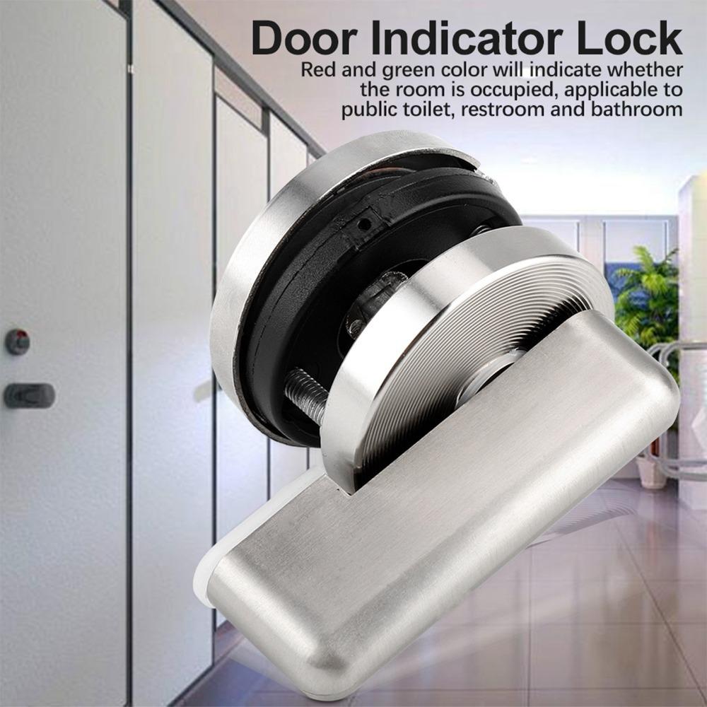 Stainless Steel Door Lock Indicator Visible Indicator Toilet Door Lock Toilet Partition