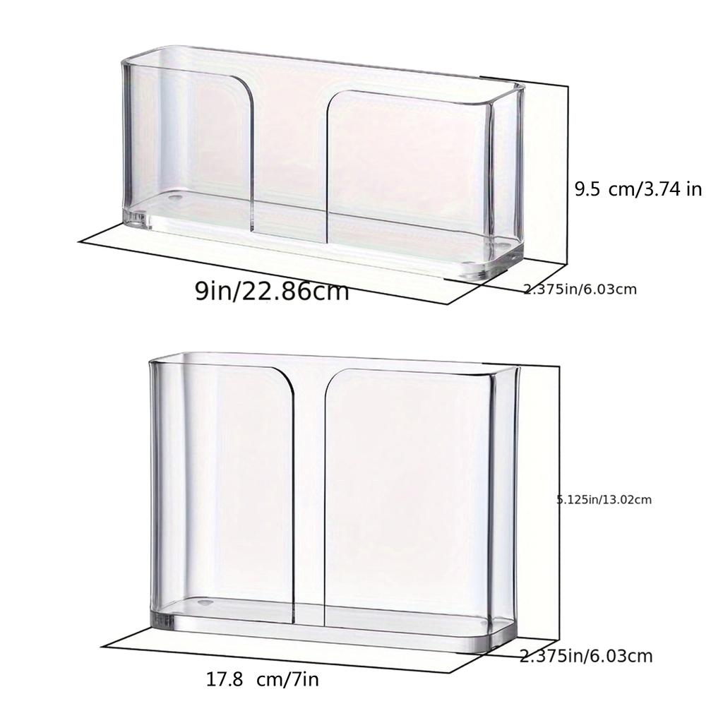 Acrylic Napkin Holder for Table Top Clear Napkin Caddys Luncheon Napkins Organizers Serviette Dispenser Kitchen Tool